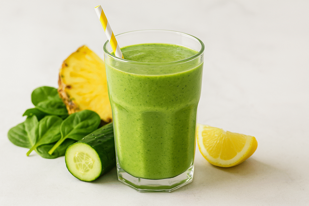 Batido Verde Detox: Una Bebida Energizante Quema Grasa