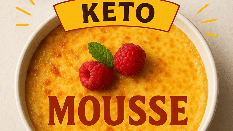 Crema Española Keto: Postre de Mousse Suave y Sin Azúcar