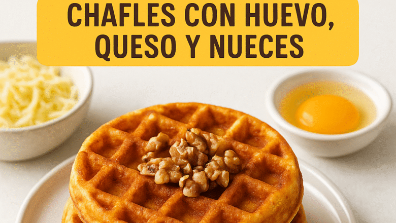 Waffles Keto: Chaffles con Huevo, Queso y Nueces