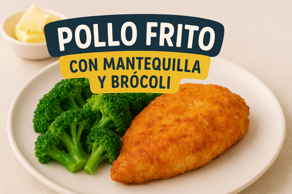  Pollo a la Mantequilla con Brócoli