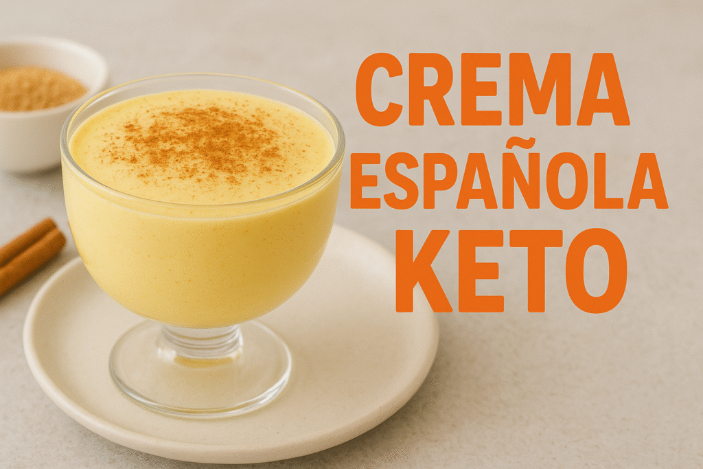 Crema Española Keto: Postre de Mousse