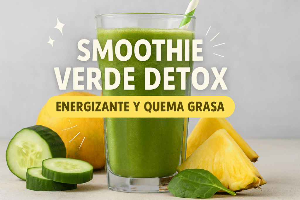 Batido Verde Detox: Una Bebida Energizante Quema Grasa