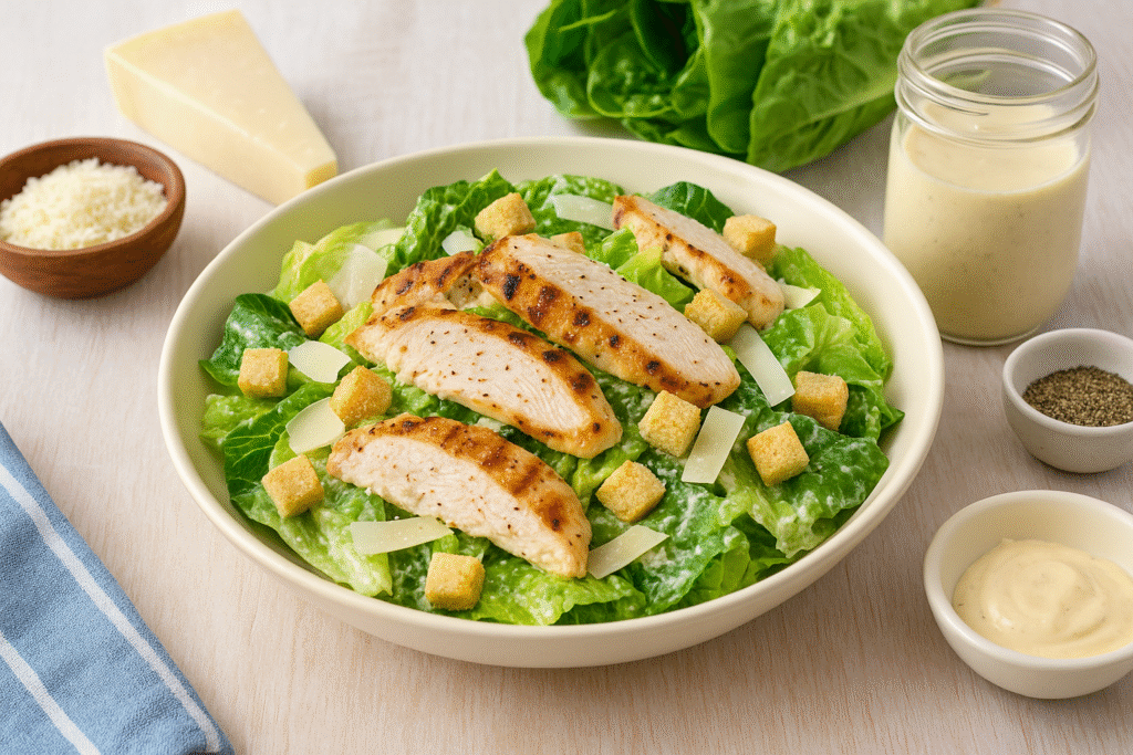 Ensalada César Keto con Aderezo Casero