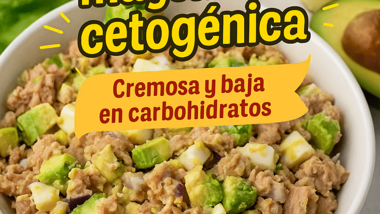 Ensalada de atún keto con mayonesa casera