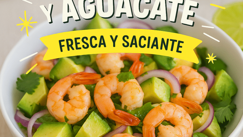Ensalada Keto de Camarones y Aguacate