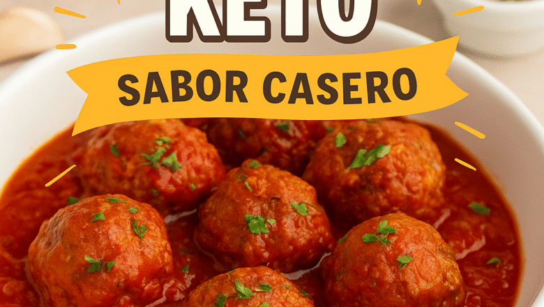 Albóndigas Keto en Salsa de Tomate Sin Azúcar