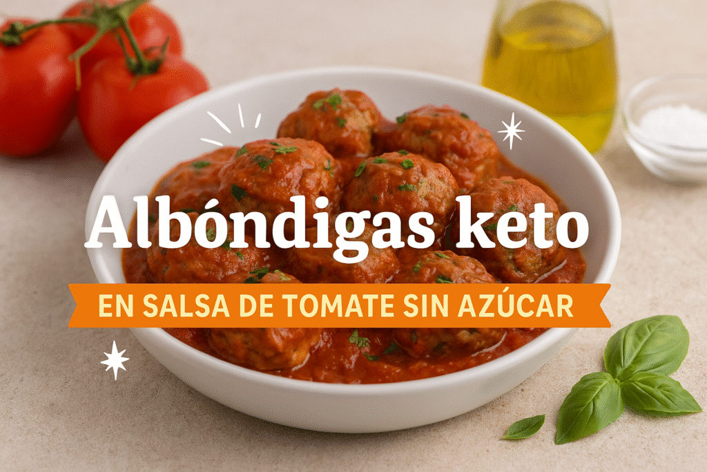 Albóndigas Keto en Salsa de Tomate Sin Azúcar