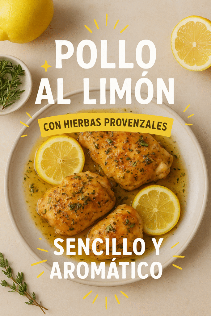 Pollo al limón con hierbas provenzales