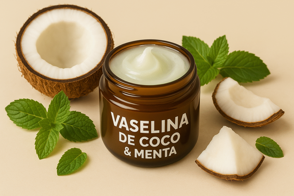 Vaselina de Coco & Menta: Frescura e Hidratación Natural