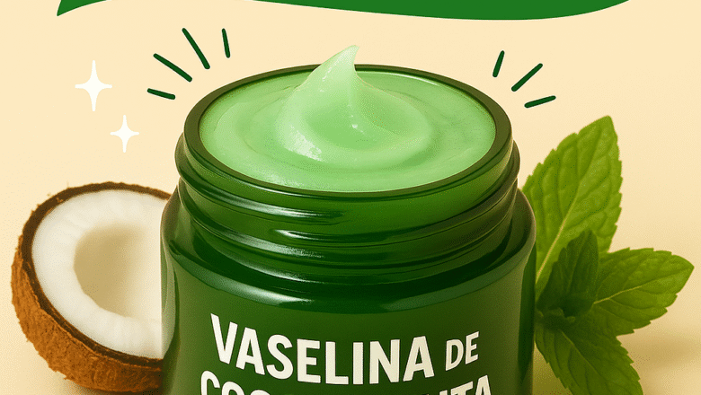 Vaselina de Coco & Menta: Frescura e Hidratación Natural