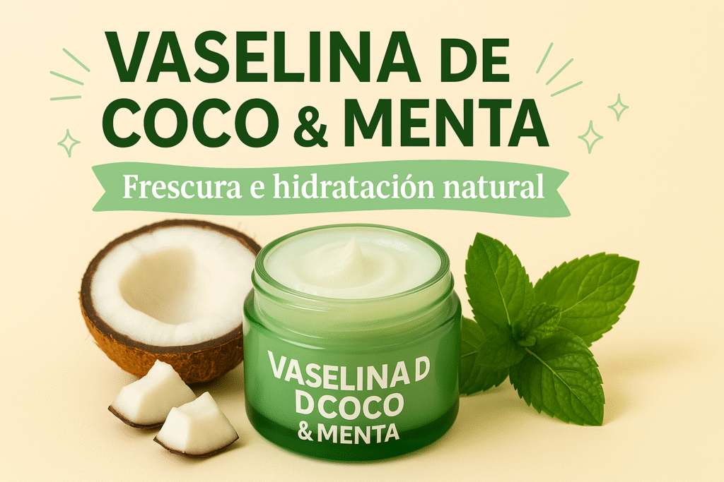 Vaselina de Coco & Menta: Frescura e Hidratación Natural
