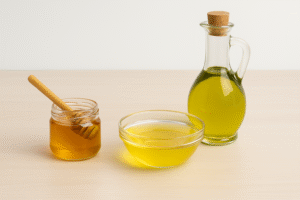 Receta casera de miel y aceite de oliva para las puntas abiertas