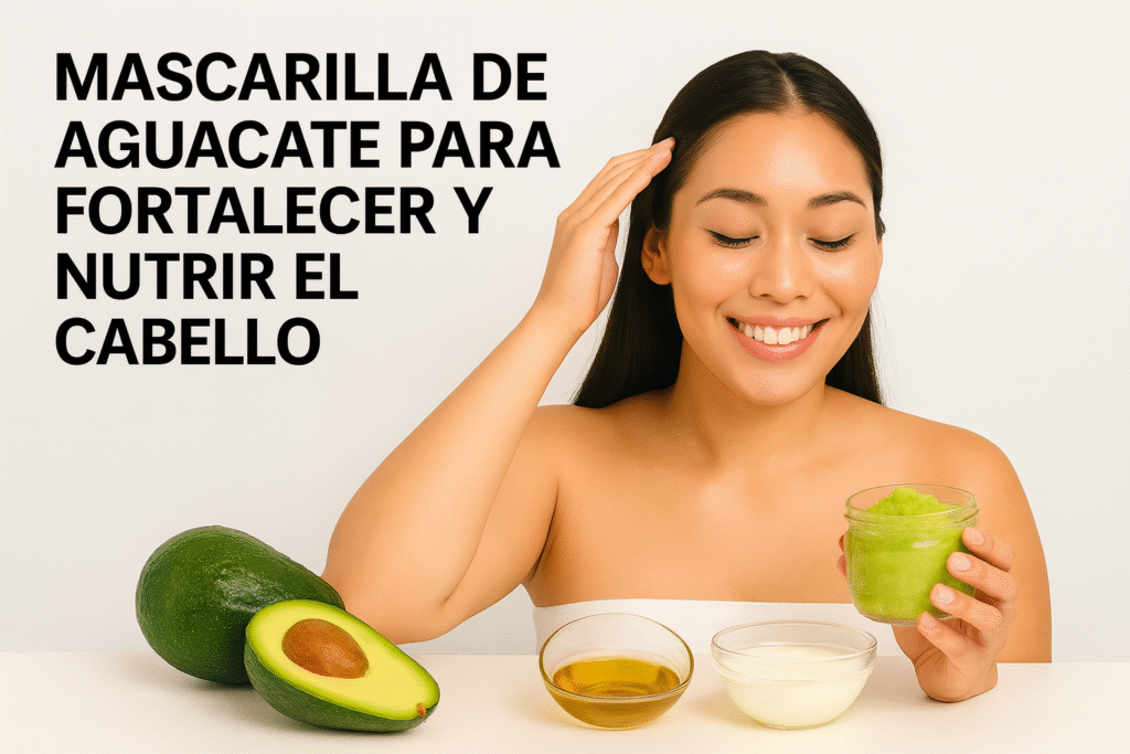 Mascarilla de aguacate para un cabello fuerte y nutritivo