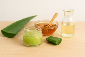 Receta casera de aloe vera para alisar el cabello