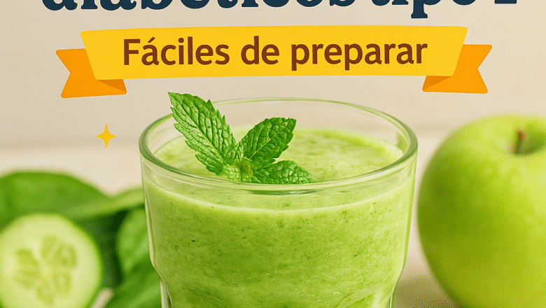 Batidos y jugos fáciles de preparar para diabéticos tipo 1