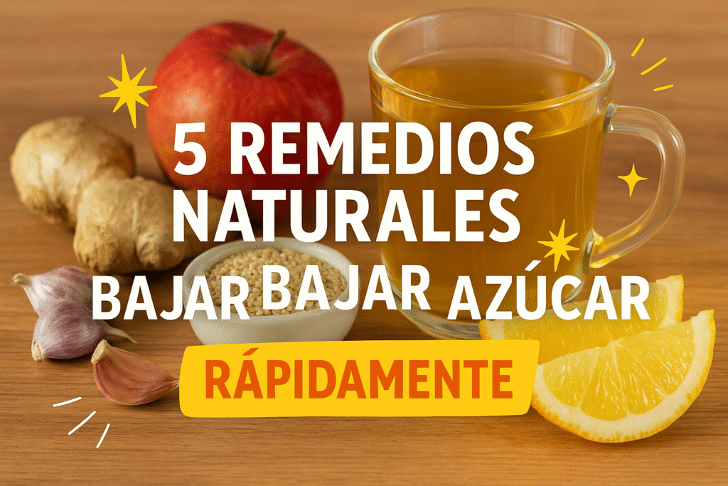 5 Remedios Naturales para Bajar el Azúcar Rápidamente