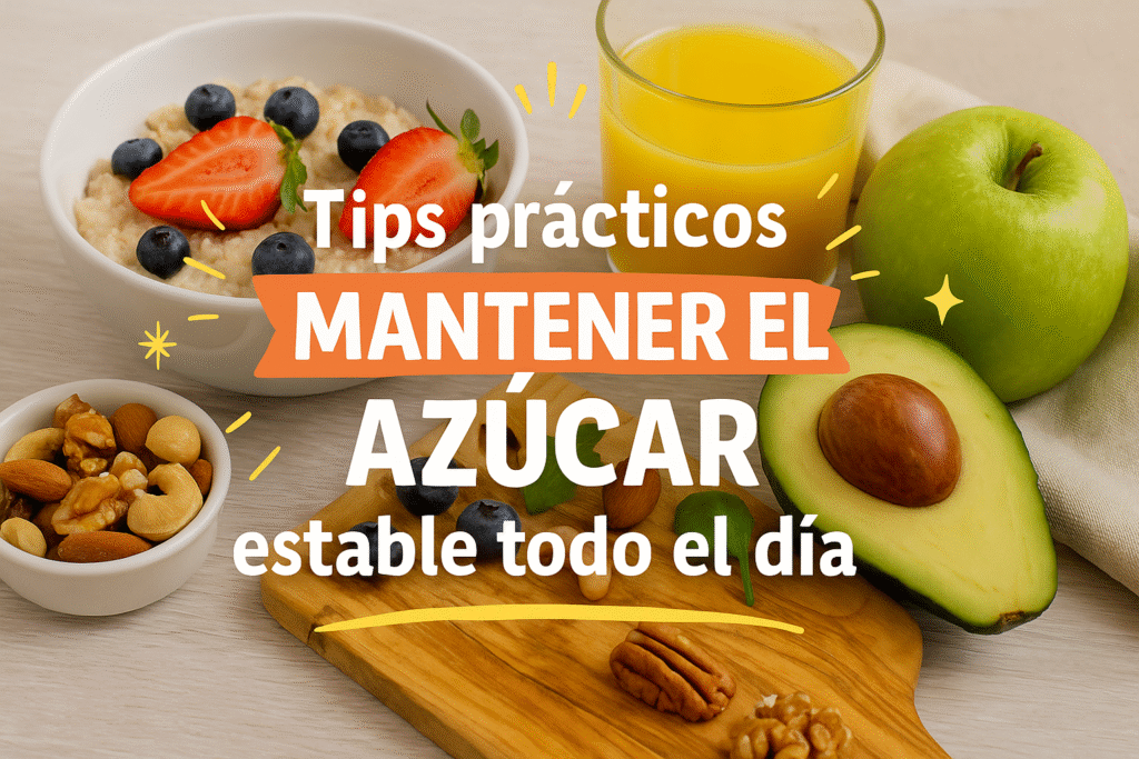 Consejos prácticos para mantener niveles de azúcar estables durante todo el día