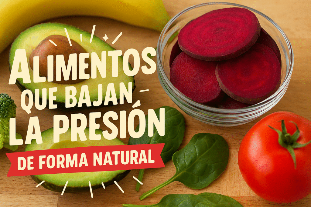 Alimentos que bajan la presión arterial de forma natural